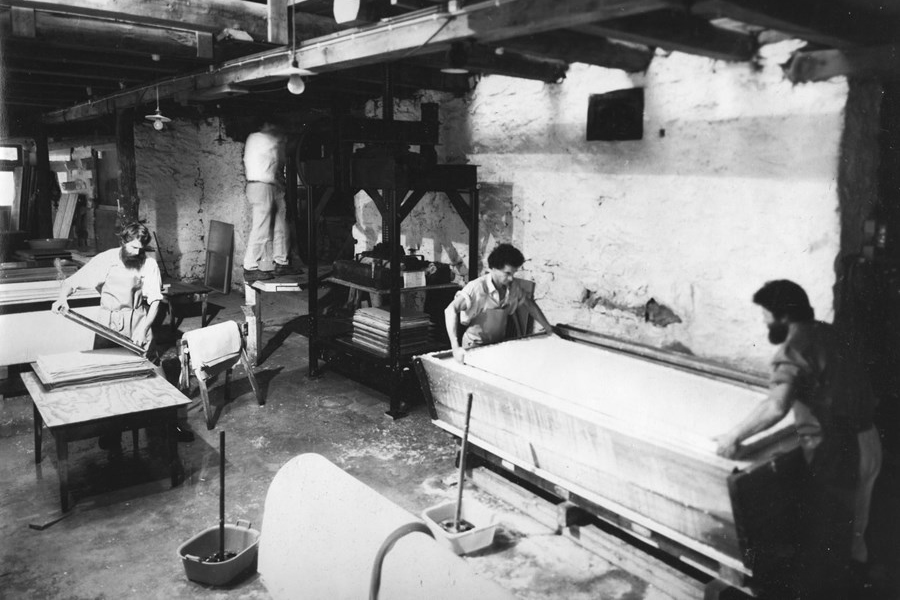 Visita alla fabbrica di carta di François Lafranca